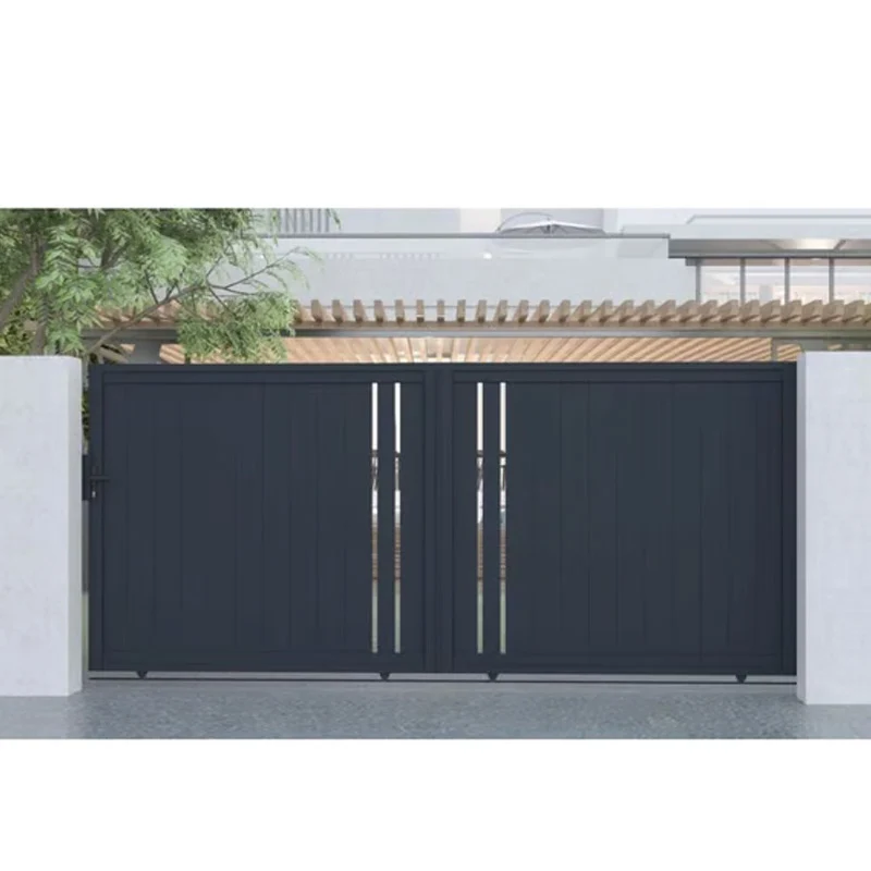 Portail aluminium coulissant Oregon 400x180cm