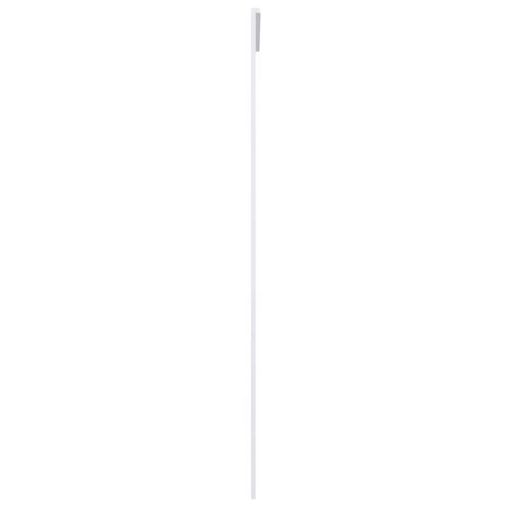 Porte coulissante Verre ESG et aluminium 90x205 cm Blanc