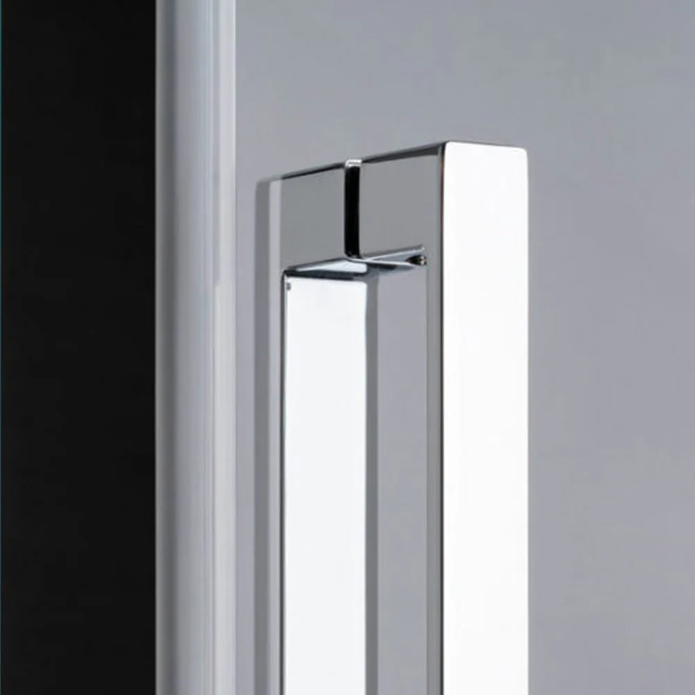 Porte de douche coulissante gauche 160 cm modèle Lauren en verre trempé 8 mm