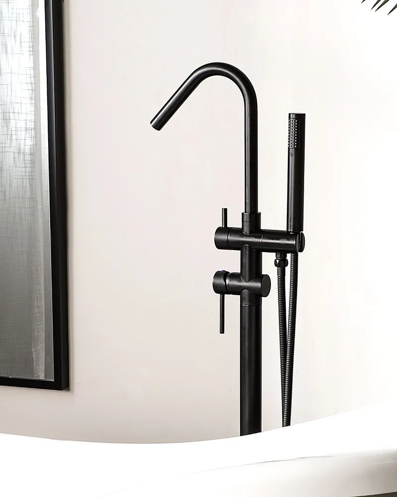Robinet de baignoire autoportante VICTORIA Noir