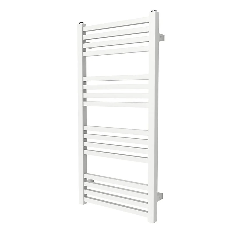 Sèche-serviettes eau chaude en acier GoodHome Duala blanc 16 barres - 325 W avec Garantie