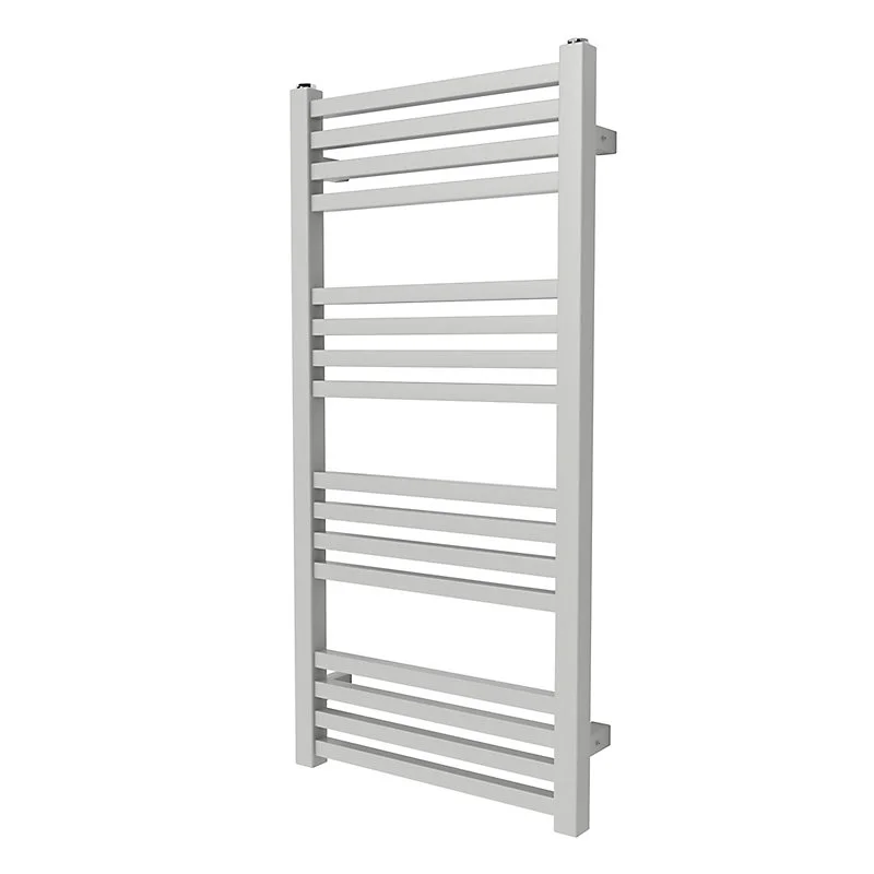 Sèche-serviettes eau chaude en acier GoodHome Duala gris 16 barres - 325 W Nettoyage facile