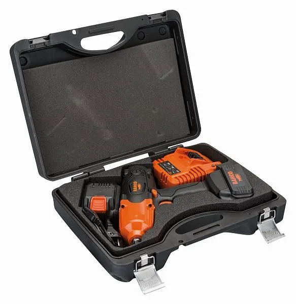 Majeur à chocs sans fil Bahco 1/2" avec 2 batteries lithium-ion et chargeur dans un étui rigide (18V x 20 Ah) BCL...