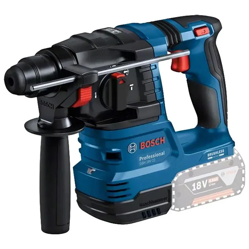 Perforateur sans-fil SDS plus BOSCH 0611924000 GBH 18V-22 en carton (sans batteries, sans chargeur) avec 5 Accessoires