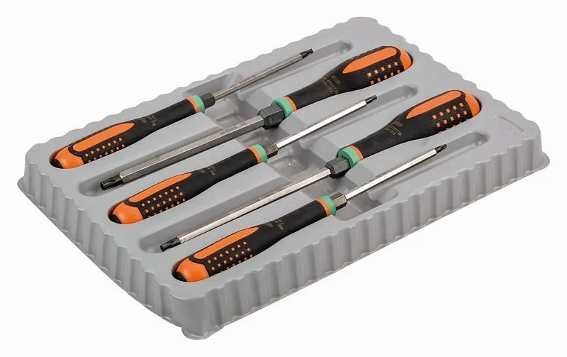 Jeu de tournevis Bahco Ergo™ Torx® 5 pièces contenu : T15x100 T20x100 T25x100 T30x150 T40x150 BE-9885TB commander à bas prix