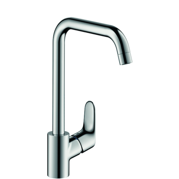 Mitigeur d'évier FOCUS BEC HAUT - Finition : chromé - Hauteur du bec : 338 mm - Longueur du bec : 204 mm - HANSGROHE...