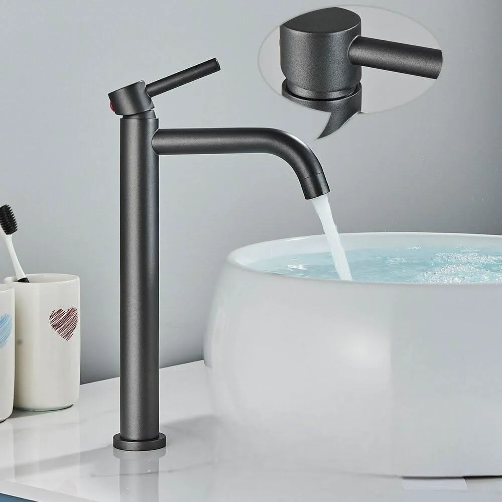 Mitigeur Lavabo Bec en Cascade | Éclat Brillant avec Pack de 6