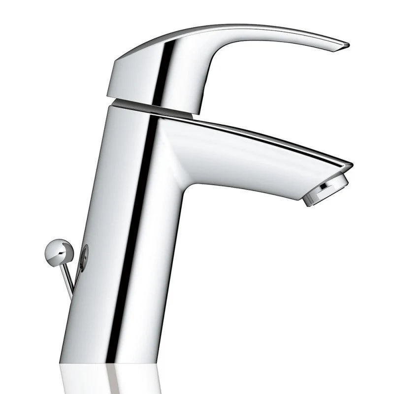 Mitigeur lavabo EUROSMART GROHE 23322001 - taille M - bec bas - acier chromé