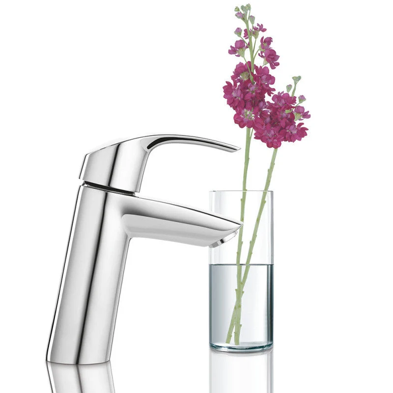 Mitigeur lavabo EUROSMART GROHE 23923002 bec bas - taille M - chromé