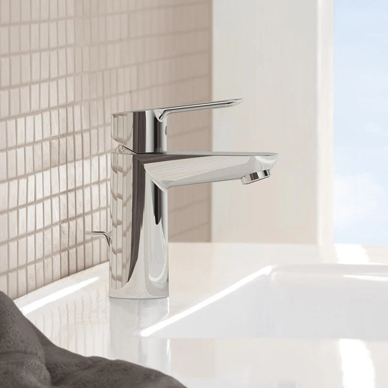 Mitigeur lavabo START EDGE GROHE 23774000 taille M - bec droit - acier chromé