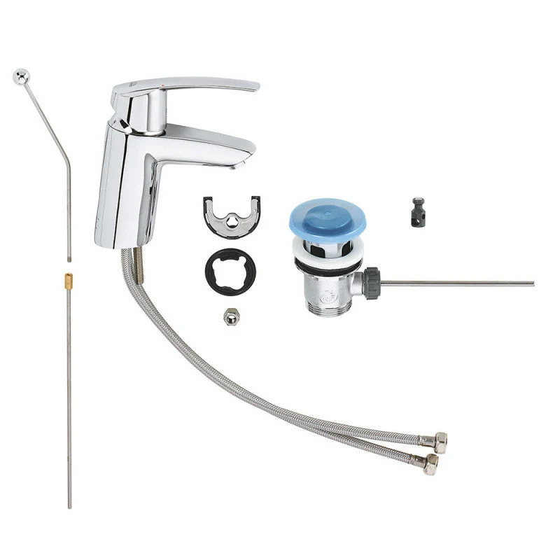 Mitigeur de lavabo START GROHE 32559001 - monocommande - taille S - bec bas - chromé