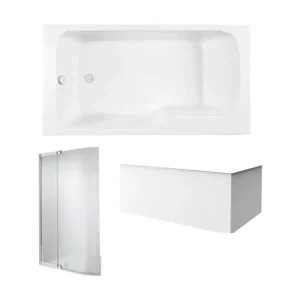 Professionnel Haute Qualité Baignoire bain douche JACOB DELAFON Malice antidérapante + tablier angle + pare bain | 170 x 9...
