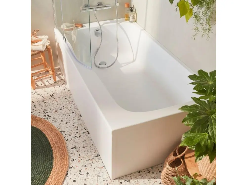 Professionnel Haute Qualité Baignoire bain douche JACOB DELAFON Malice antidérapante + tablier angle + pare bain | 170 x 9...