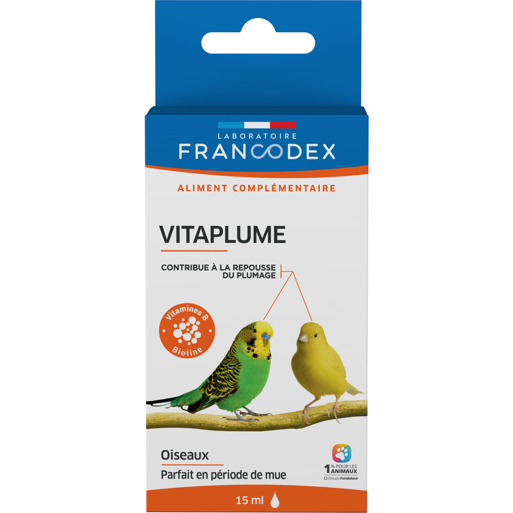 Soupape Aliment complémentaire Vitaplume pour bec droit et bec crochu : 15ml Francodex