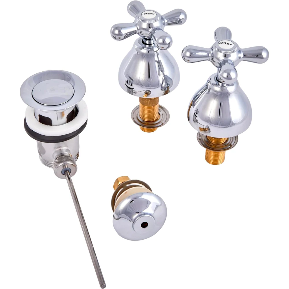 Batteria miscelatore bidet cromo con 3 fori liberty