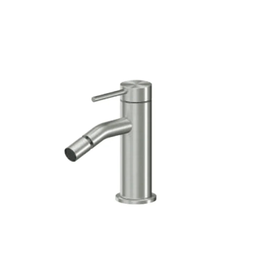 Mitigeur monocommande bidet RubiFlux série Aria - Acier satiné