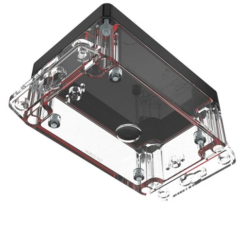 Rénovation Flanged Base Pc Plastic Black/clear RBF53P06B16C