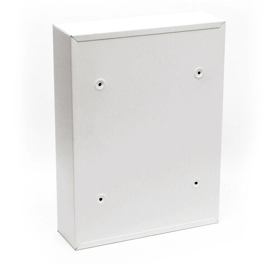 Accessoire de signalisation Boite aux lettres design murale courrier acier galvanisé 26 x 8,5 x 35 cm blanc 16_0000073