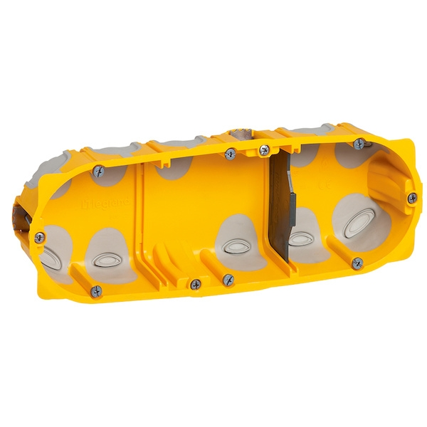 Boîtier de dérivation étanche Boîte d'encastrement ECOBATIBOX - 3 postes - diam. 67 x 40 mm - LEGRAND