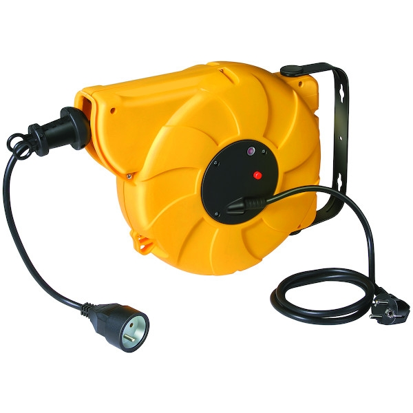 Enrouleur prolongateur automatique BOX ELECTRIC ABE 10 - câble H05VV-F 3G1,5 - 10 m + 1,5 m – BRENNENSTUHL