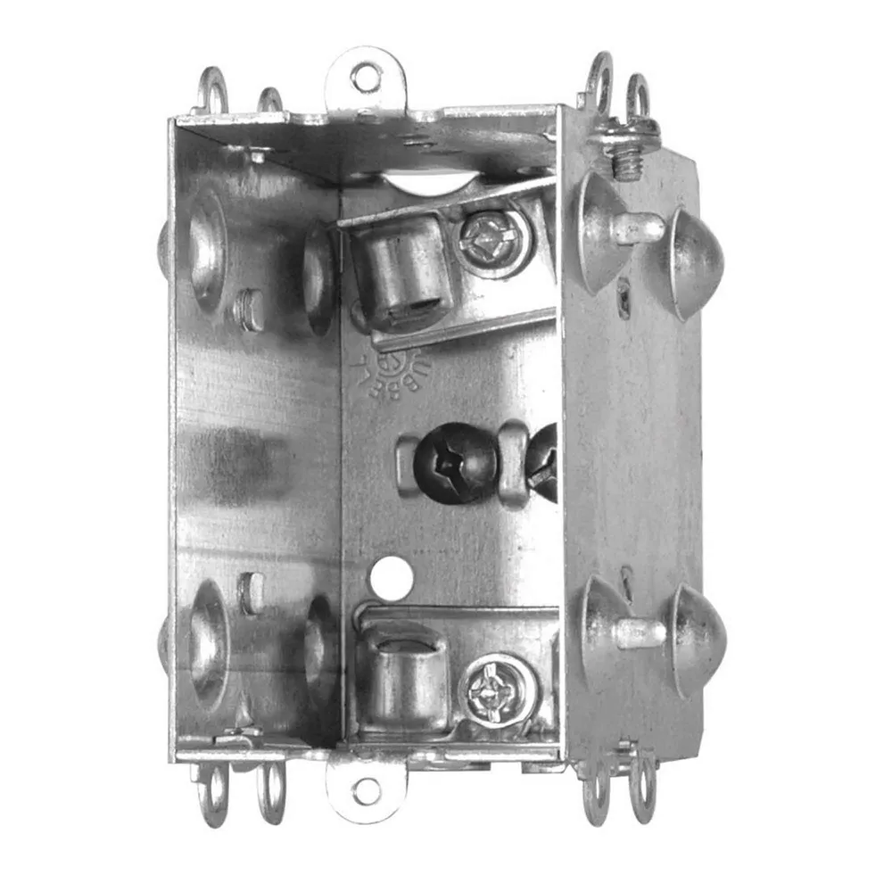 Professionnel Haute Qualité Boîte électrique rectangulaire regroupable pour (1) dispositif, 3'' de profondeur (15 po3)