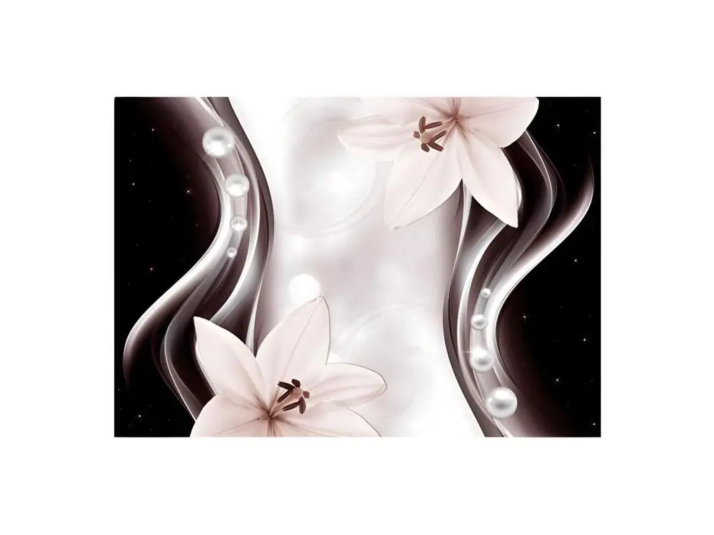 Papier peint intissé Fleurs Border Abstraction : Taille - 300 x 210 cm Largeur 53 cm