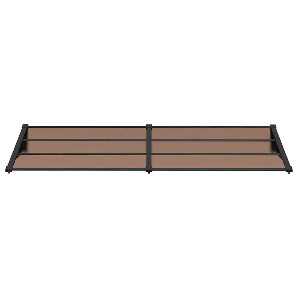 Auvent de porte Noir 239x90 cm Lexan