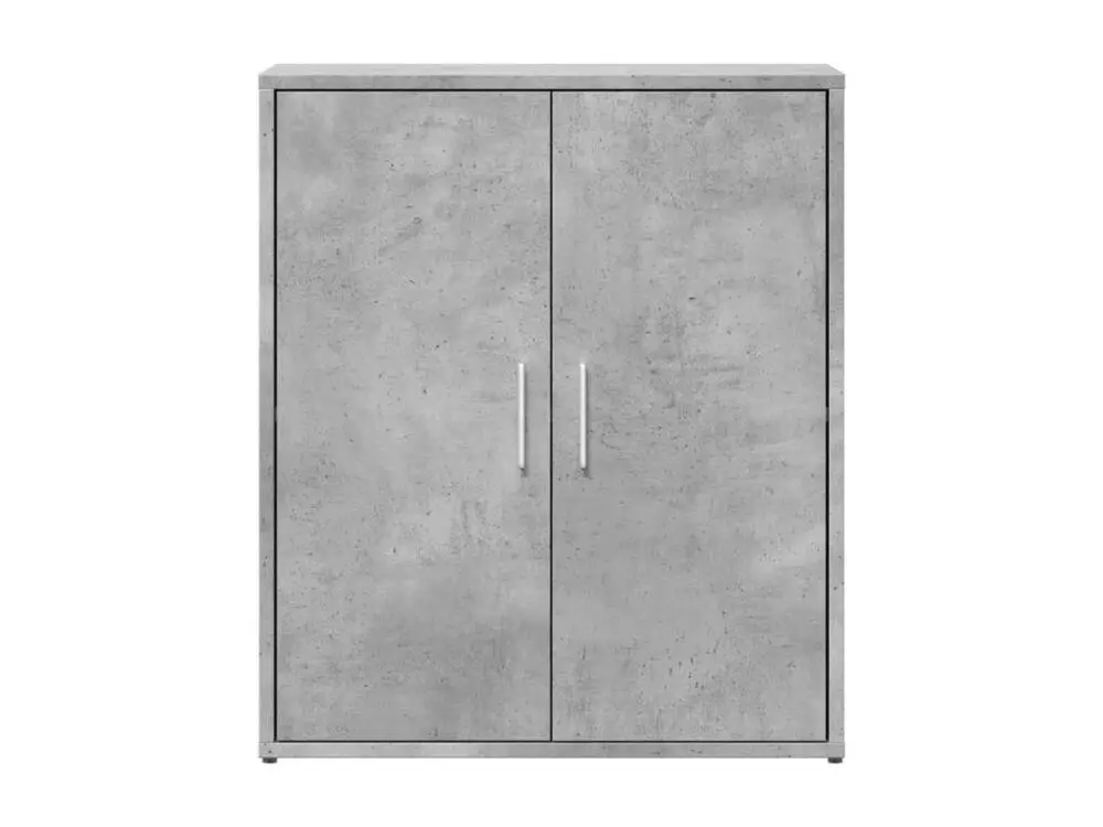 Buffet gris béton 60x31x70 cm bois d'ingénierie - Compatible Multimarque