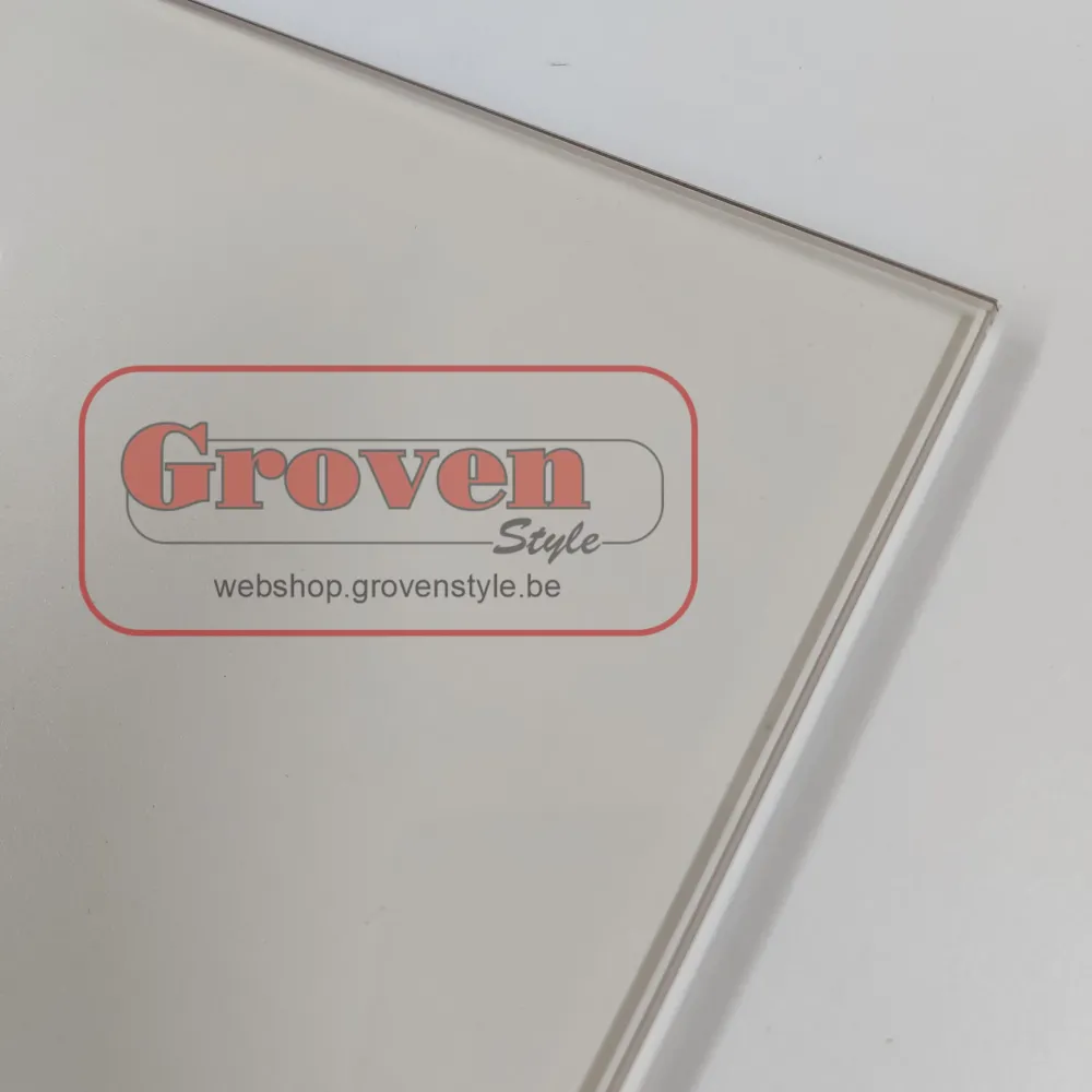 Bodart & Gonay vuurvast glas ZONDER logo CONCEPT 760/790V vlak vitre céramique SANS logo plate pour décoration de Noël