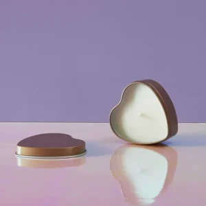 BOUGIE DE MASSAGE FLEUR DE CERISIER avec base en bois
