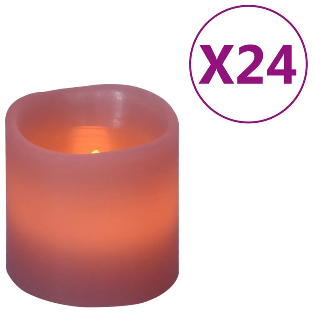 Éclairage Décoratif LED Bougies électriques à LED 24 pcs Blanc tempéré