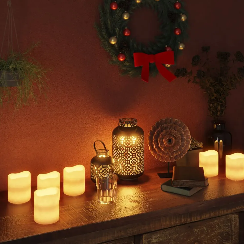 Éclairage Décoratif LED Bougies électriques à LED 24 pcs Blanc tempéré