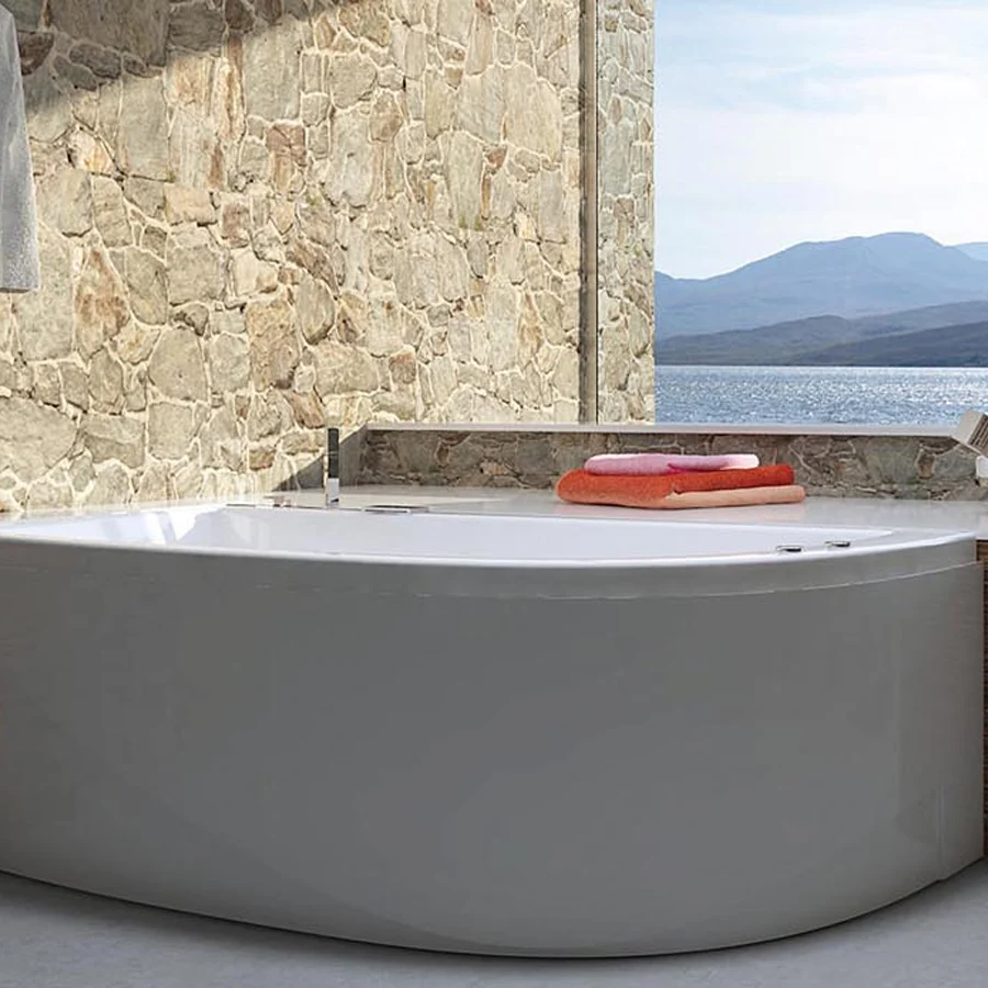 Éclairage Décoratif LED Vasca idromassaggio asymétrique en acrylique avec démarrage pneumatique Modèle Neo