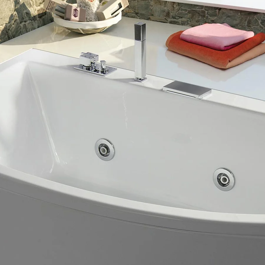 Éclairage Décoratif LED Vasca idromassaggio asymétrique en acrylique avec démarrage pneumatique Modèle Neo