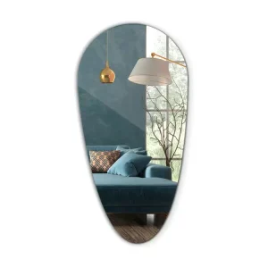 Lampe à lave Miroir mural en forme de larme à la mode sans cadre Loft Boho Diamond 40 cm x 80 cm