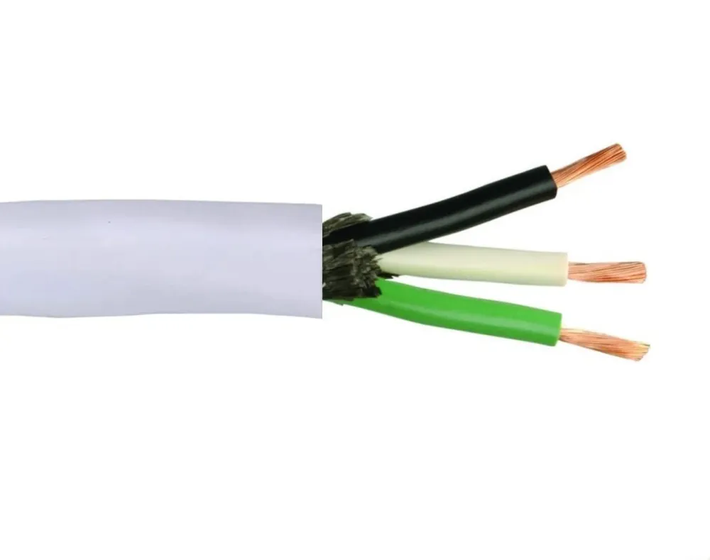 16/3 SJTOW À emporter Power Cable Cord White