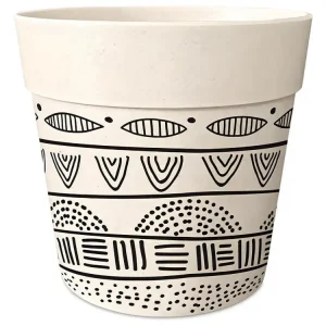 Cache pot en bambou ethnique 15.5 cm