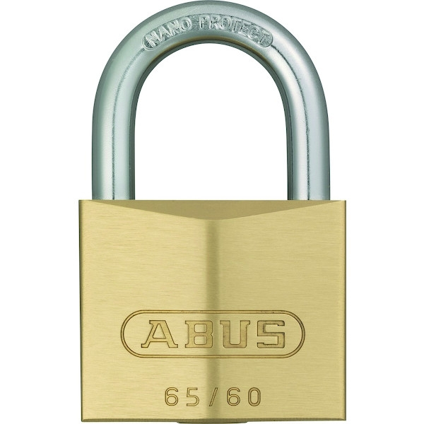 Moraillon de sécurité Cadenas à majeur 65/60KA6601 laiton massif - Largeur du coffre : 60 mm - Hauteur de l'anse : 35...