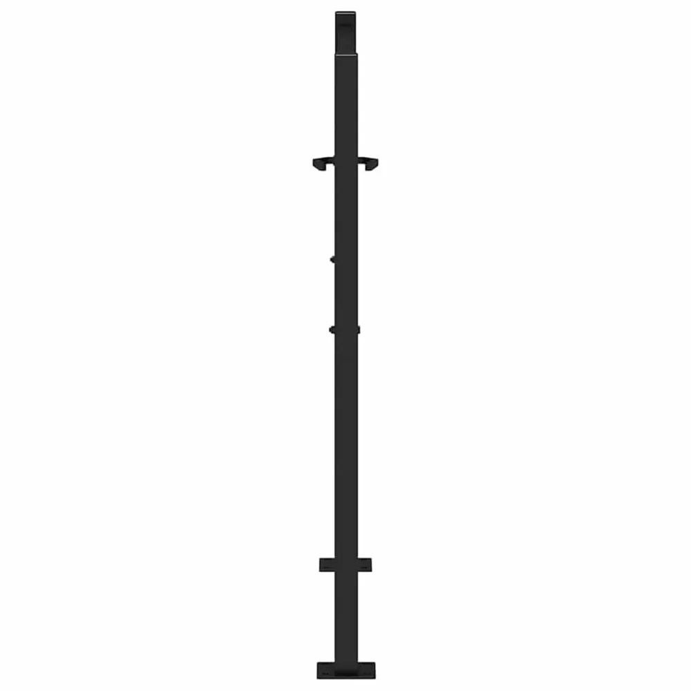 Interphone vidéo Portail de jardin noir 105x106 cm acier conception de lumière