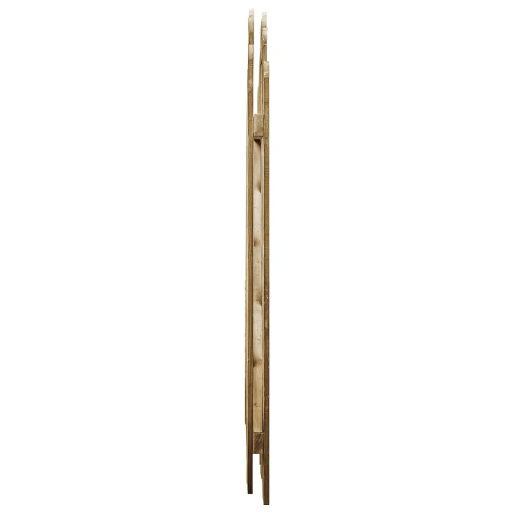 Portail de jardin Bois de pin imprégné 100x100 cm avec fonction talkie-walkie