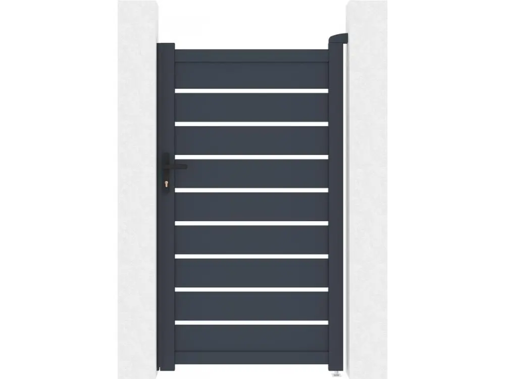 Transformateur de Portillon en aluminium "Bastien" - 100 x 176 cm - Anthracite