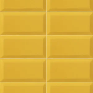 Bissel Tiger 10x20 - Carrelage mural jaune safran brillant style Metro