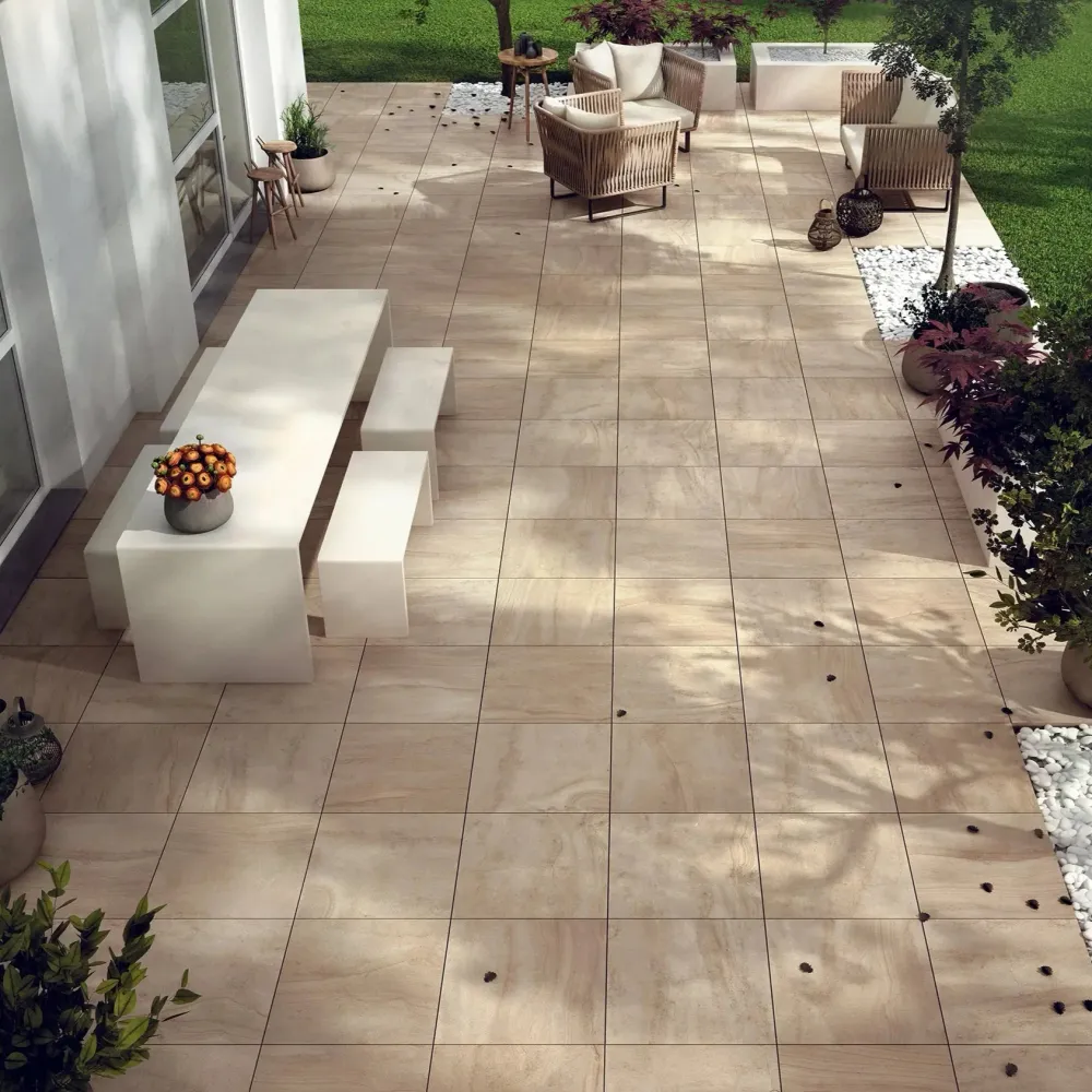 Carrelage extérieur effet pierre NAME - 90 x 45 x 2 cm