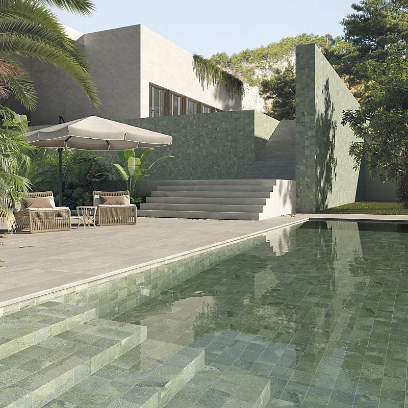 Carrelage intérieur / extérieur effet pierre naturelle 30x60 cm BALI turquesa