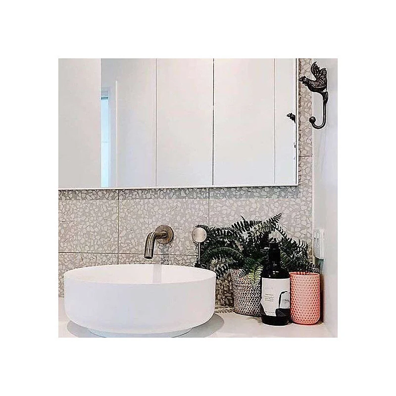 Carrelage sol / mur effet ciment motif étoile 30x30 cm FARNESE AMALFI HUMO (vendu par boite de 0.99m2)