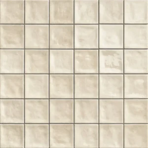 Chaouen Cream 20×20 - Carrelage mural naturel brillant style Zellige