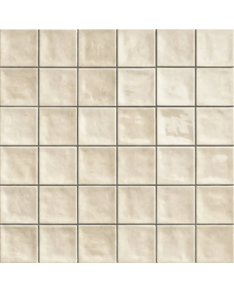 Chaouen Cream 20×20 - Carrelage mural naturel brillant style Zellige