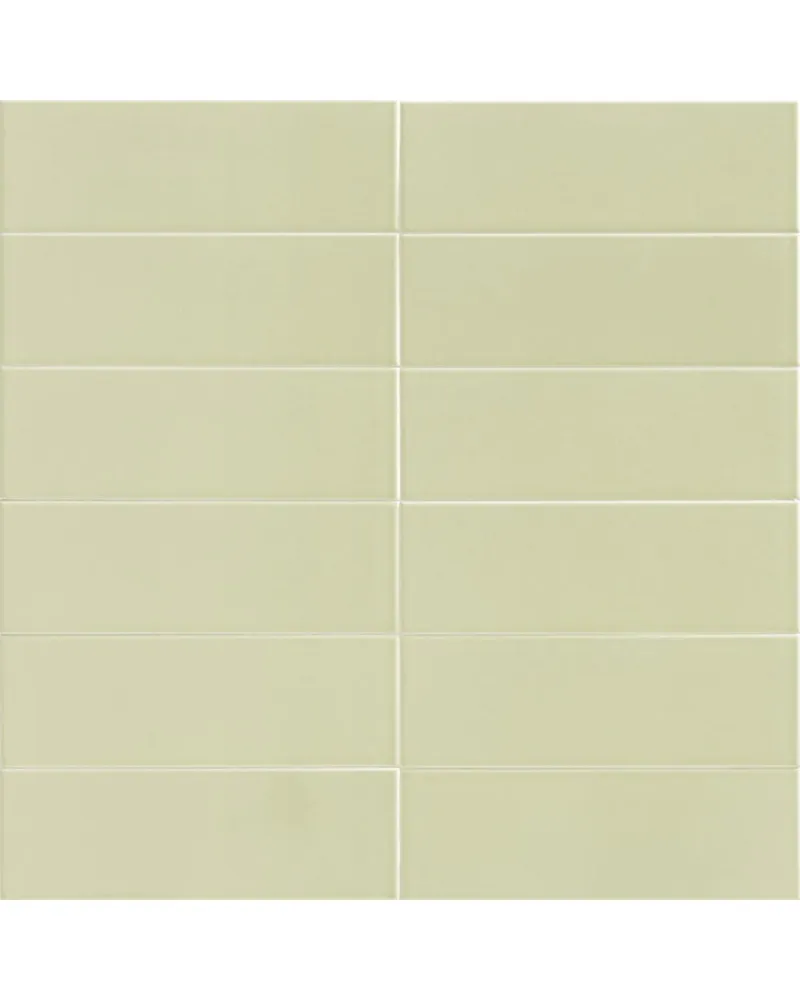 Jungle Mint 10x30 - Carrelage mural vert menthe mat Haute densité