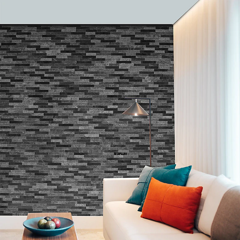 Plaquette de parement pierre naturelle - NATIMUR MIX NOIR JAIS - Modulo - 0,468m² - intérieur/extérieur