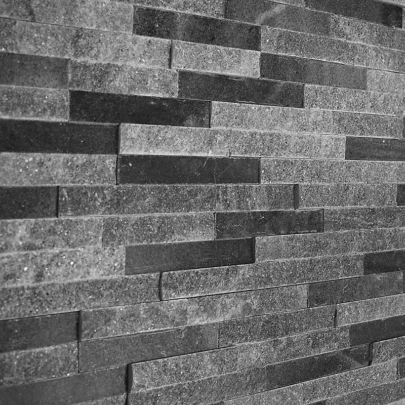 Plaquette de parement pierre naturelle - NATIMUR MIX NOIR JAIS - Modulo - 0,468m² - intérieur/extérieur